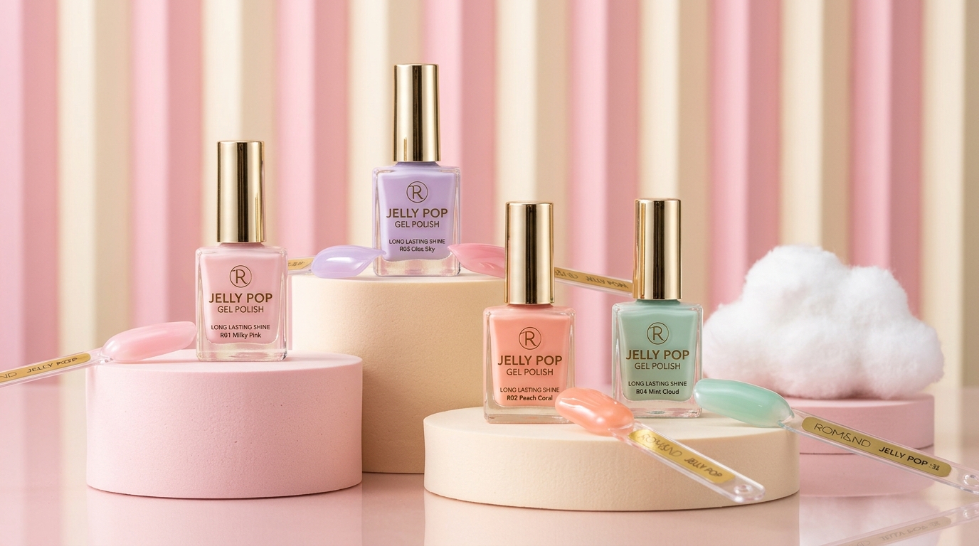 Ảnh minh họa các lọ sơn gel tông pastel